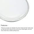thumbnail image 5 of Unique Bargains 12 Inch Drum Head Drum Skin Sound Controlled PET Material, Transparent, 5 of 5