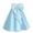 Blue, variant on Kids Girls Flower Design Dress Princess Communion Gown Sleeveless Bow-Knot Birthday Party Dresses Bridesmaid Wedding Prom Dress
