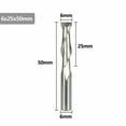 thumbnail image 1 of Bgsha Flat End Mill 6mm Shank 2 Flute Spiral Milling Cutter CNC Router Bit Wood Engrav, 1 of 9