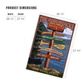 thumbnail image 5 of Lantern Press 1000 Piece Jigsaw Puzzle, Adirondacks, New York, Destination Signpost, 5 of 5