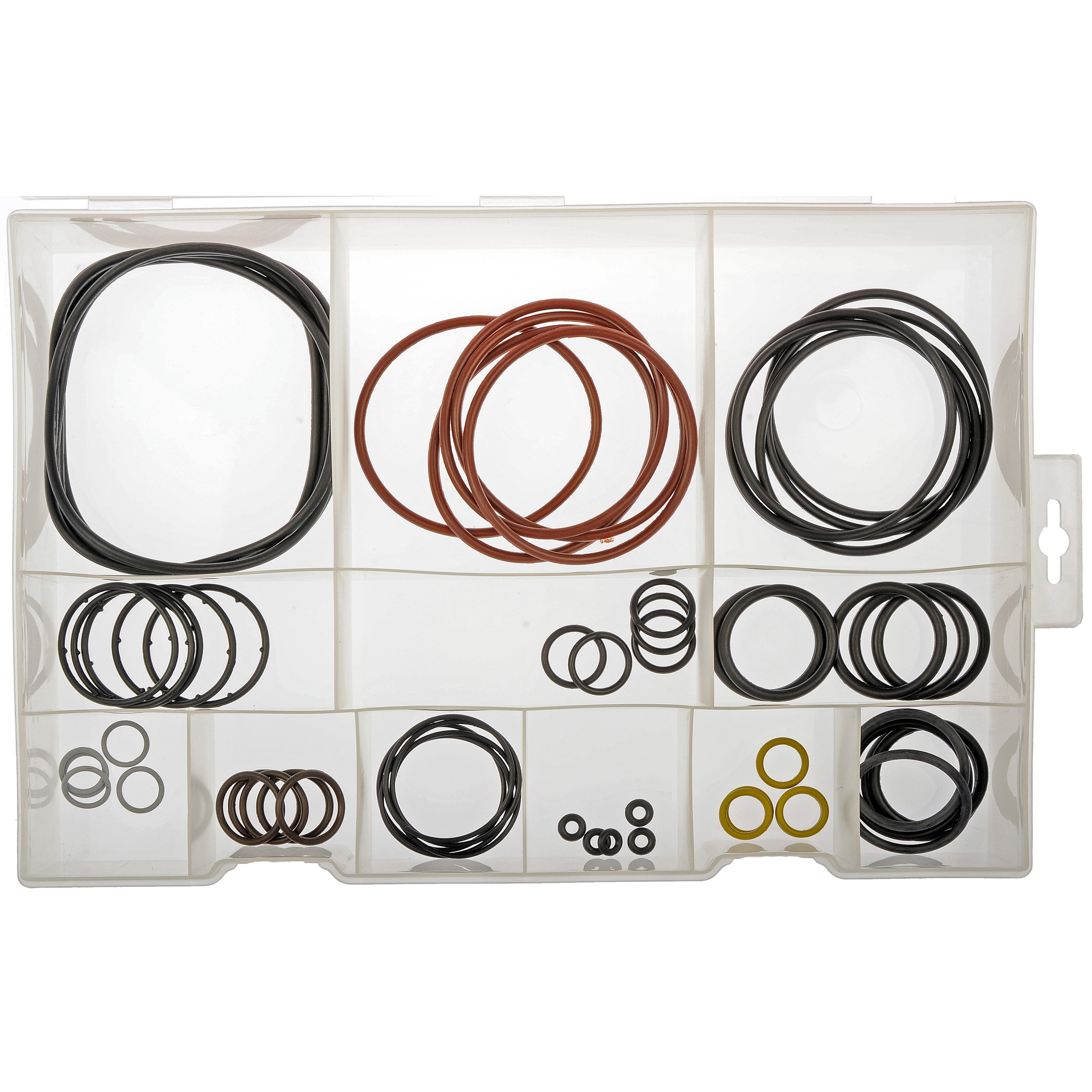 Dorman 80022 O-Ring Assortment Black; Dark Red; Silver; Yellow (Pack of 60)