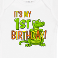 thumbnail image 4 of Inktastic It's My 1st Birthday with Cute Green Alligator Boys or Girls Baby Bodysuit, 4 of 5