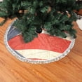 thumbnail image 2 of Christmas Tree Skirt Puerto Puertorico Flag Xmas Tree Skirt with Tassels Christmas Holiday Decoration 30", 2 of 6