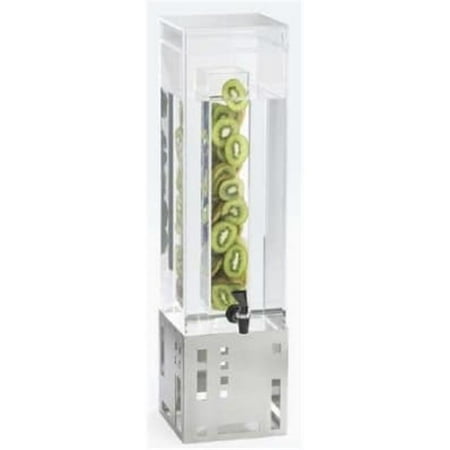 

Cal Mil 1602-1-55 1.5 gal Stainless Steel Beverage Dispenser with Ice Chamber - 7.375 x 9.375 x 17.75 in.