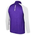 thumbnail image 3 of Men's Colosseum Purple TCU Horned Frogs Langmore Raglan Quarter-Zip Top, 3 of 3