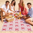 thumbnail image 5 of Bow Print Beach Towel Quick-Dry Soft and Absorbent,for Swimming Pool Camping Beach,Large Easy Pack Travel Things for Vacationfor Adults, 5 of 6