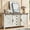 White, variant on Merluxy Sideboard Buffet Cabinet with Sliding Barn Doors & 4 Drawers for Dining Living Room, Black