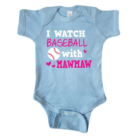 

Inktastic I Watch Baseball with My Mawmaw Gift Baby Boy or Baby Girl Bodysuit