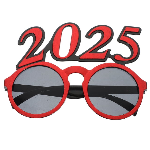 unbranded Gafas Circulares 2025 Rojas Para Y Accesorio De Fiesta Llamativo
