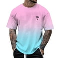 thumbnail image 1 of Men's All-Over Print Short Sleeve T-Shirt Fashion Floral Round Neck Casual Top for Spring Summer, 1 of 4