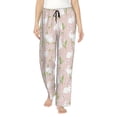 thumbnail image 2 of Goofa Cute Rabbit Printed Soft Pajama Pants for Women, Wide Leg Comfy Casual Lounge Yoga Pants-X-Large, 2 of 9