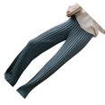 thumbnail image 1 of Pantalones de cintura alta de diseño Simple para mujer, pantalones de pierna ancha de Color sólido para fiesta de senderismo de invierno para Prendas para la parte inferior del cuerpo Azul marino Jumpingount AP015849-04, 1 of 6