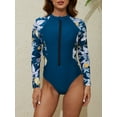 thumbnail image 1 of Maillot de Bain Maillot Dermoprotecteur une Pièce pour Femme, Fermeture Éclair devant, Chandail de Surf, Protection Solaire, 1 of 3