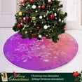 thumbnail image 6 of FMSHPON Beautiful Colorful Snowflakes Xmas Christmas Tree Skirt Stand Mat for Holiday Party Decoration Indoor Outdoor 36 inches, 6 of 6