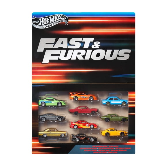 Sets de Vehículos de Juguete Mattel Hot Wheels Paquete Rápidos y Furiosos de 10 Autos