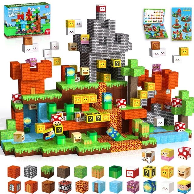 Bloques de construcción magnéticos ToyUnited 150 unidades para niños de 3 a 10 años