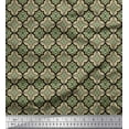 thumbnail image 1 of Soimoi Black polyester Crepe Fabric Filigree Damask Decor Fabric Printed Yard 52 Inch Wide, 1 of 3