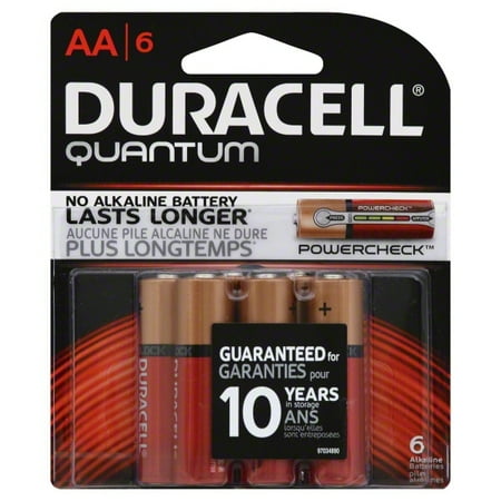 Duracell Quantum Alkaline AA Batteries, 6 Count