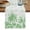Green, variant on Palm Trees Table Runner, Black Grey Tropical Plants Summer Forest Washable Cotton Linen Table Runners 36 Inches Long, Dresser Scarf Runner for Nightstand/End Tables/Round Tables 13''x36''