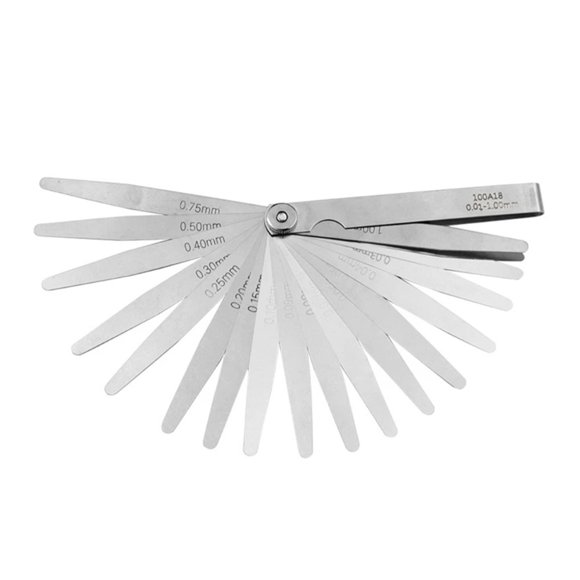 Feelers Gauges 0.01-1mm/0.05-0.50mm/0.05-1.00mm/0.02-1.00mm Thickness Gauges Gaps Filler Feelers Gauges Woodworking ,Easy to Use