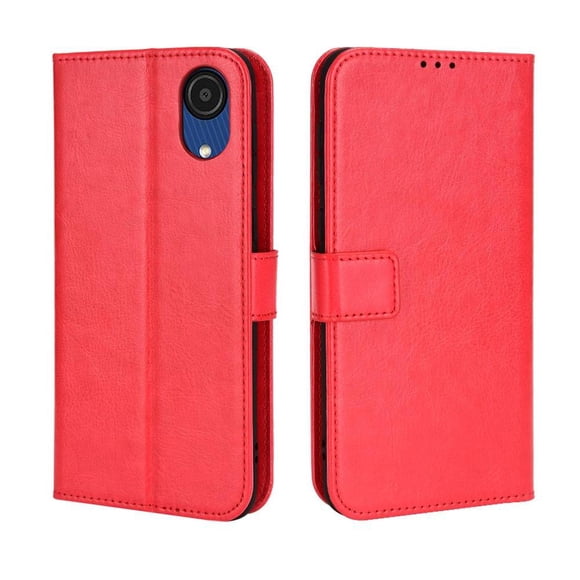 Flip Case for Samsung Galaxy A03 CORE All-in-One Wallet Multifunctional Folio Flip Cover with Card Holder and Detachable Wrist Strap