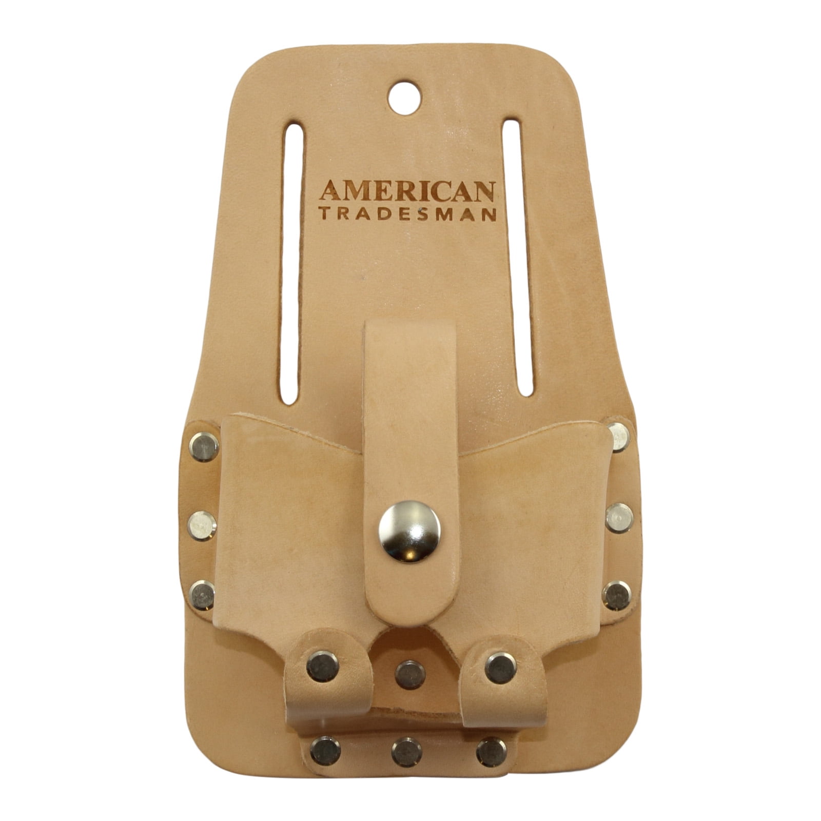 American Tradesman 855 - Extra Wide Top Grain Leather Tape Measure Holder Tool Pouch…