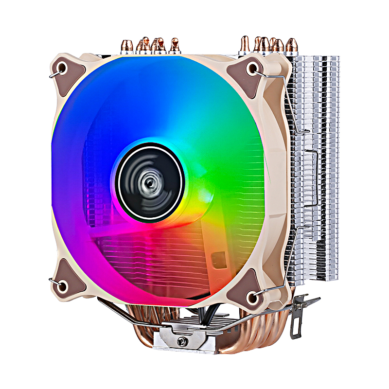 Computer CPU Processor Cooling 120mm Fan 6 Heat Pipe Cooler Suitable For Installing LGA775 115x1200 1700 1356 1366 AMD i3 i5 i7