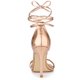 thumbnail image 4 of Sandalias Con Cordones Y Punta Abierta Tacón de Aguja para Mujer Allegra K Oro Rosa 41, 4 of 7
