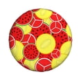 thumbnail image 2 of XMXY Yellow Deliciously Full Watermelon Spare Tire Cover, Universal Waterproof Cover for Jeep RV Tire Wheel Protection, 17 inch, 2 of 7