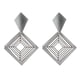 thumbnail image 1 of Pendientes colgantes geométricos jinwen de gota cuadrados Plata, 1 of 8