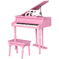 thumbnail image 1 of Pink 30-Key Kids Piano Set with Bench & Music Stand - MDF Toy Instrument for Home Playroom - Durable & Safe Design, 1 of 7