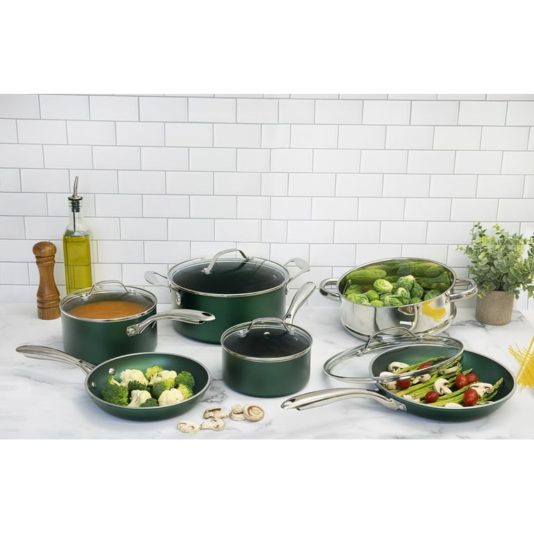 GraniteStone Diamond 7.1-in Aluminum Cookware Set with Lid in the Cooking  Pans & Skillets department at