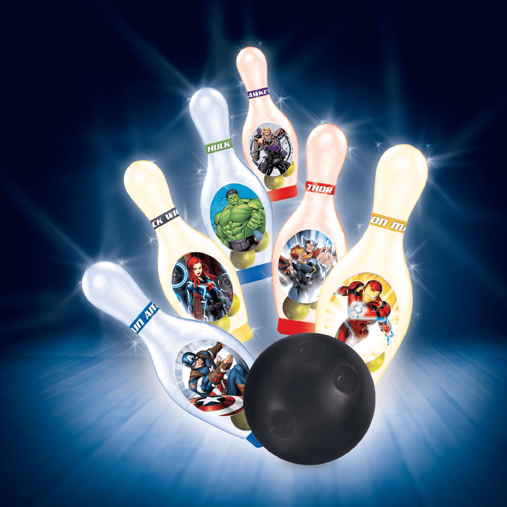 Hedstrom Kids Light Up Bowling Set, Avengers
