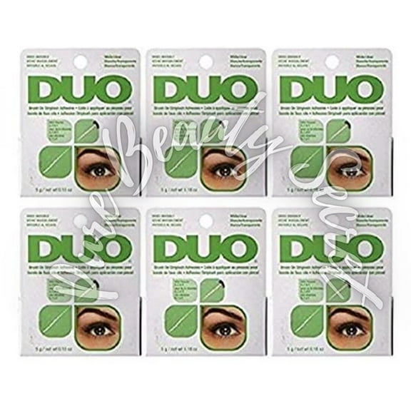 Ardell Adhesive - Duo Brush On Striplash White/Clear (Green) x 6