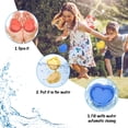 thumbnail image 4 of Globos de agua reutilizables, bola de silicona para salpicaduras de agua, bomba de agua autosellante rápida para niños, actividades al aire libre, juegos acuáticos, juguete, 4 of 5