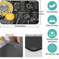 thumbnail image 5 of Coffee Bar mat Accessories for Countertop Absorbent Hide Stain Rubber Backed Dish Drying Mats for Kitchen Counter Draining Pad Decor Gift Fit Under Coffee Maker Coffee Pot Espresso Machine (20x12in), 5 of 6
