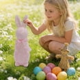 thumbnail image 7 of Pink Standing Easter Rabbit, High-End Sparkling Bow Design, Cute Bunny Decor, Soft Festive Accent, Durable & Elegant, for Home, Garden, Courtyard and Easter Gift Giving, Easter Gifts, 1pc, 7 of 7