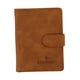 thumbnail image 5 of Funda para pasaporte, tarjetero de piel sintética, organizador de tarjetas de crédito marrón claro, 5 of 9