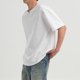 thumbnail image 4 of Blusas y camisas de manga corta con cuello en V para hombre, blusa informal de color liso con cuello en V y manga corta, blusa para hombre, 4 of 6