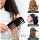 thumbnail image 5 of 1 peine de dientes anchos, peine para rizos, peine para cabello rizado, peine de peinado resistente al calor y antiestático, fibra de carbono antiestática profesional para cabello rizado mojado con ag, 5 of 5