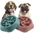thumbnail image 1 of Comedero lento para perros Cuenco antideslizante para mascotas Patrón de hueso duradero Comedero para perros antichoque Diseño saludable Cuenco para lamer perros para alimentación interactiva Peq, 1 of 5