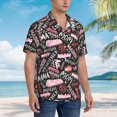 thumbnail image 4 of Haiem Various Languages Mother Printed Hawaiian Shirt for Men - Men’s Casual Beach Summer Shirts - Stretch Fabric with Modern Fit-X-Large, 4 of 7