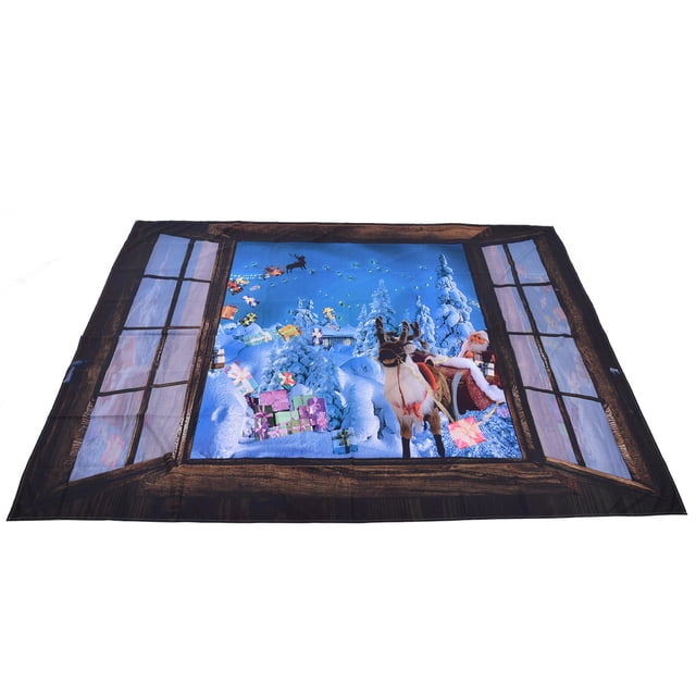 Tapiz navideño, ligero, suave, cómodo, colorido, multiusos, decoración del hogar, tapiz para sala de estar, baño, 230x180cm