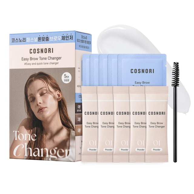 Kit de decoloración de cejas COSNORI Easy Brow Tone Changer, 5 usos