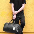 thumbnail image 2 of Jumpingount Bolsa de equipaje de viaje para gimnasio, deportes, Fitness, organizador de equipaje, bolsa de almacenamiento de cuero para zapatos, bolso Envolturas para manijas de equipaje Largo Jumpingount AP014692-01, 2 of 6