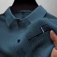 thumbnail image 6 of Men's Breeze Polo Shirts Beer Belly Wearbreeze Collared Textured Shirt Stretchy Quick Dry Casual Golf Short Sleeve T-Shirt, 6 of 6