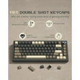 thumbnail image 4 of 138 PBT Keycaps, Cherry Profile Custom Keycaps for Mechanical Keyboard (Doubleshot, MX, 100%, 75%, 65%, 60% Fit All) Brown Gray, 4 of 9