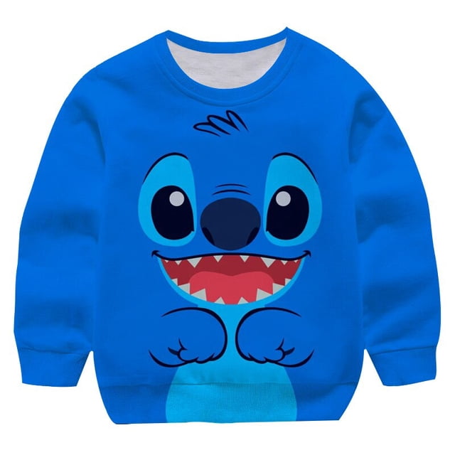 Sudaderas de manga larga con cuello redondo para niños y niñas de 1 a 14 años, ropa de Hip Hop para niños, sudaderas con capucha estampadas, jerséis de otoño e invierno 9T Gao Jinjia LED