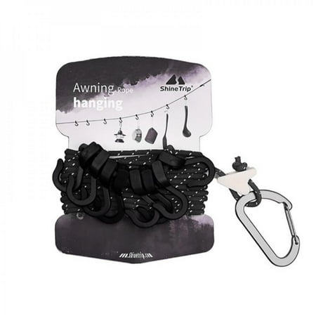 

Mountain Camping Indoors Portable Multi-function Clothesline Adjustable Non-slip Sky Hanging Rope Suspended Clothes Clip