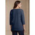 thumbnail image 3 of Jessica London Women's Plus Size Crochet Trim Boatneck Tunic, 3 of 3